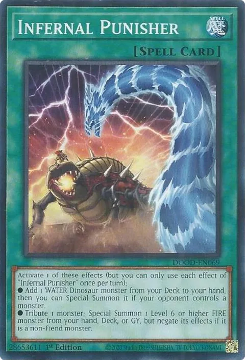 Infernal Punisher DOOD-EN069 Yu-Gi-Oh card from Doom of Dimensions