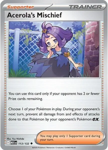Acerola's Mischief #113/132 Pokémon card from Mega Evolution