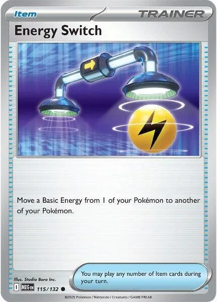 Energy Switch #115/132 Pokémon card from Mega Evolution