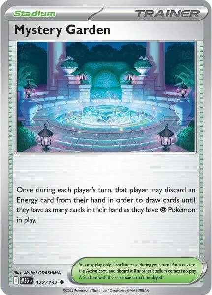 Mystery Garden #122/132 Reverse Holofoil Pokémon card from Mega Evolution