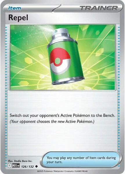 Repel #126/132 Pokémon card from Mega Evolution