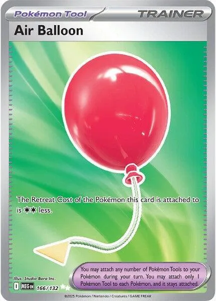 Air Balloon #166/132 Holofoil Pokémon card from Mega Evolution