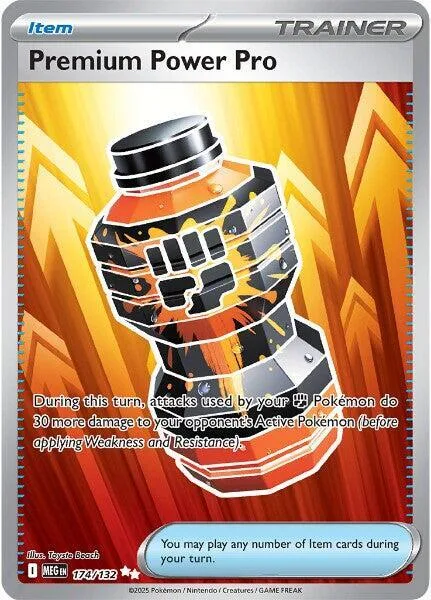 Premium Power Pro #174/132 Holofoil Pokémon card from Mega Evolution