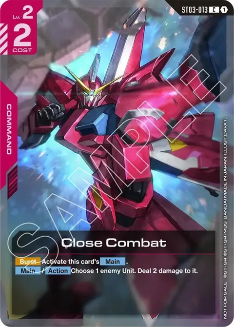 Close Combat Championship Participation Pack 01 ST03-013 Gundam card from Gundam Promotional Cards