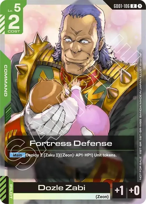 Fortress Defense Championship Participation Pack 01 GD01-106 Gundam card from Gundam Promotional Cards