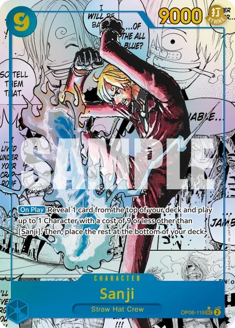 Sanji Manga OP06-119 One Piece card from Premium Booster -The Best- Vol. 2