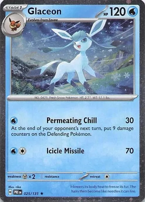 Glaceon - 025/131 Cosmos Holo #025/131 Holofoil Pokémon card from Miscellaneous Cards & Products