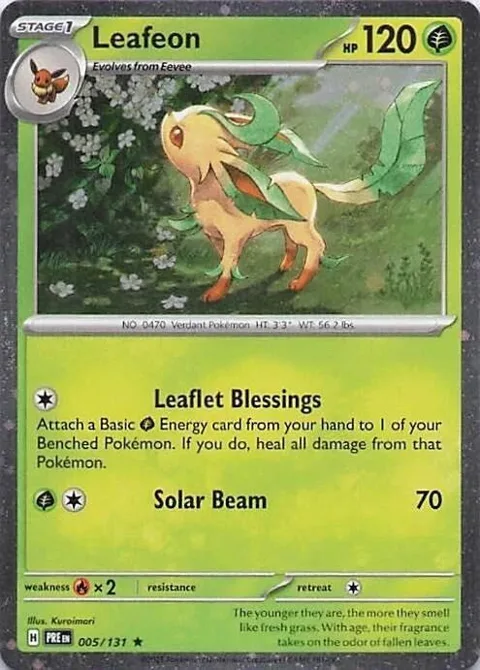 Leafeon - 005/131 Cosmos Holo #005/131 Holofoil Pokémon card from Miscellaneous Cards & Products