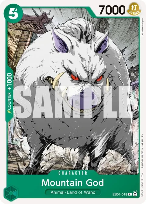 Mountain God Reprint EB01-018 One Piece card from Premium Booster -The Best- Vol. 2