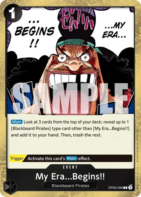 My Era...Begins!! Reprint OP09-096 One Piece card from Premium Booster -The Best- Vol. 2