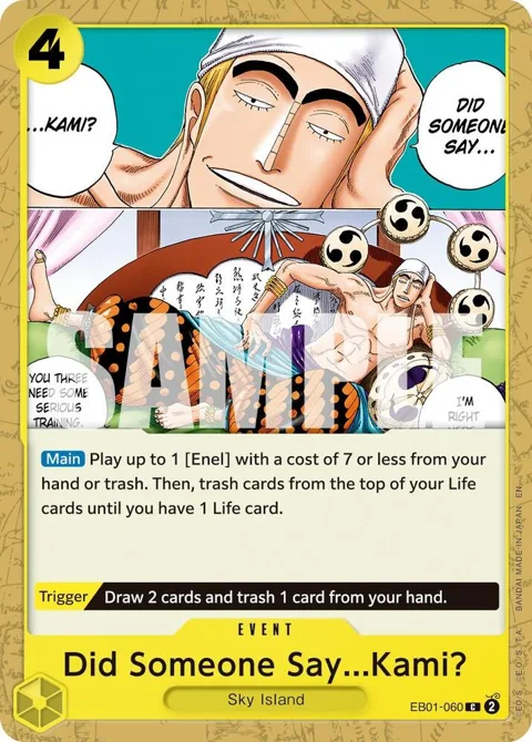Did Someone Say...Kami? Reprint EB01-060 One Piece card from Premium Booster -The Best- Vol. 2