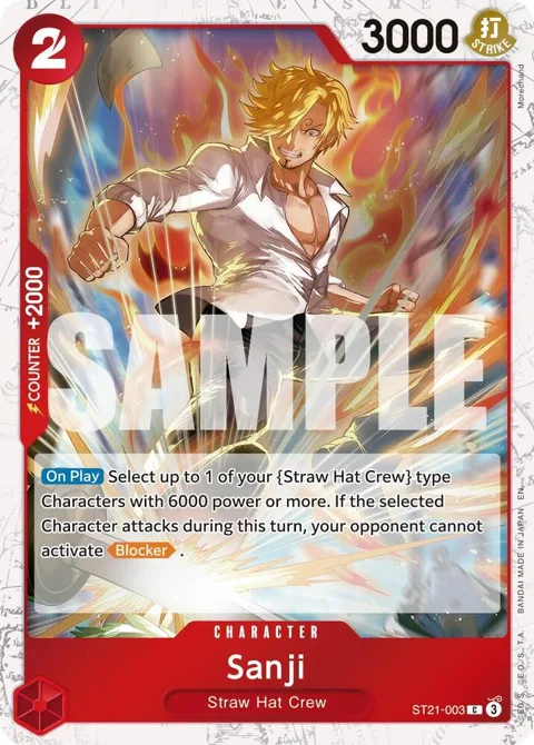 Sanji Pirate Foil ST21-003 One Piece card from Premium Booster -The Best- Vol. 2