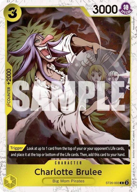 Charlotte Brulee Pirate Foil ST20-003 One Piece card from Premium Booster -The Best- Vol. 2
