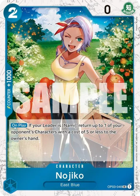 Nojiko Pirate Foil OP03-048 One Piece card from Premium Booster -The Best- Vol. 2