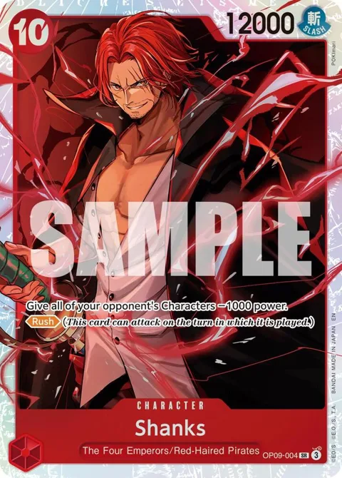Shanks Reprint OP09-004 One Piece card from Premium Booster -The Best- Vol. 2