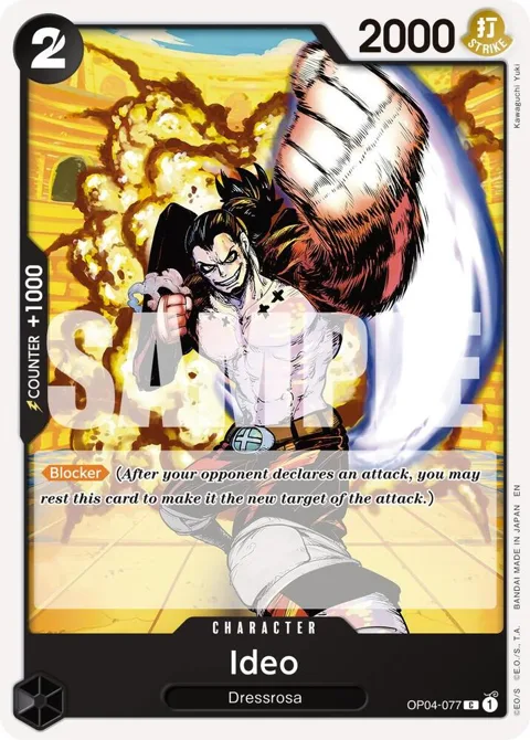 Ideo Reprint OP04-077 One Piece card from Premium Booster -The Best- Vol. 2