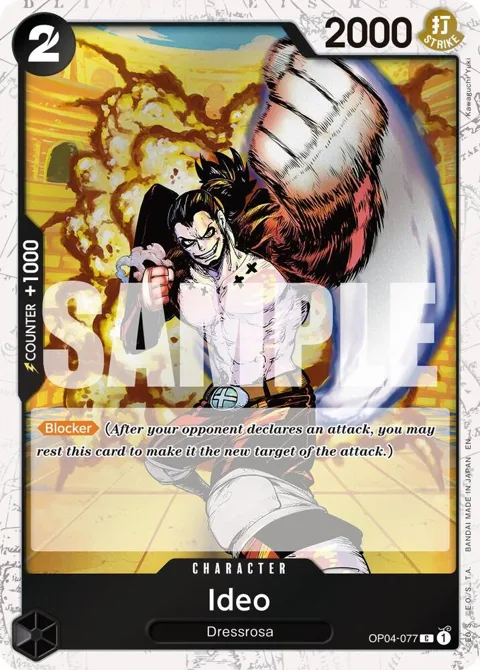 Ideo Pirate Foil OP04-077 One Piece card from Premium Booster -The Best- Vol. 2