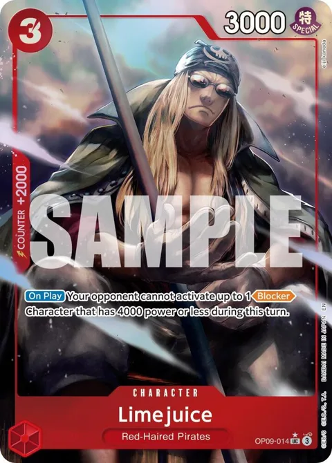 Limejuice Alt Art OP09-014 One Piece card from Premium Booster -The Best- Vol. 2