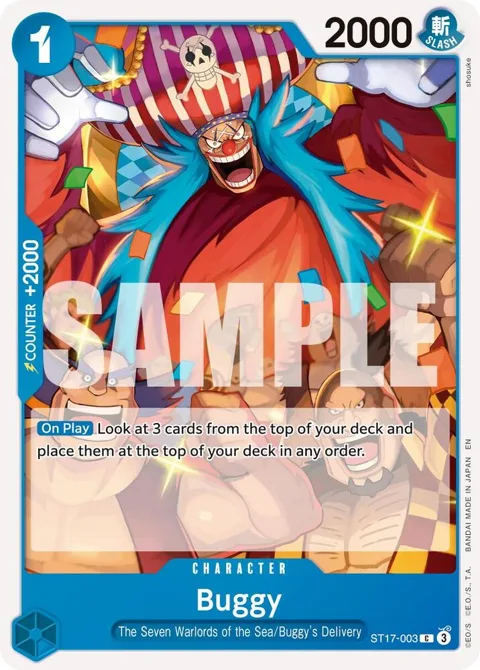 Buggy Reprint ST17-003 One Piece card from Premium Booster -The Best- Vol. 2