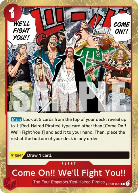 Come On!! We'll Fight You!! Reprint OP09-020 PRB02 One Piece card from Premium Booster -The Best- Vol. 2