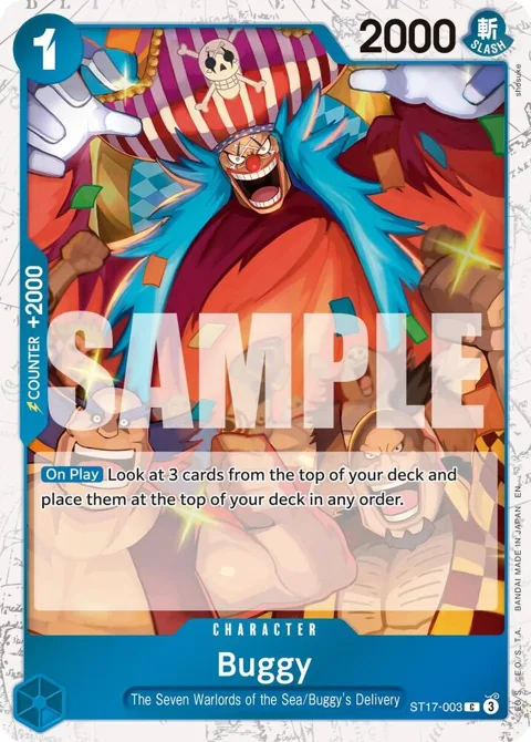Buggy Pirate Foil ST17-003 One Piece card from Premium Booster -The Best- Vol. 2