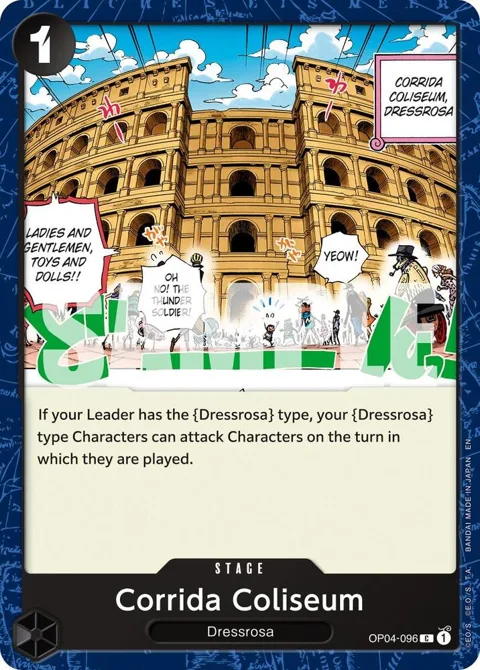 Corrida Coliseum Reprint OP04-096 One Piece card from Premium Booster -The Best- Vol. 2