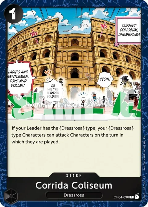 Corrida Coliseum Pirate Foil OP04-096 One Piece card from Premium Booster -The Best- Vol. 2