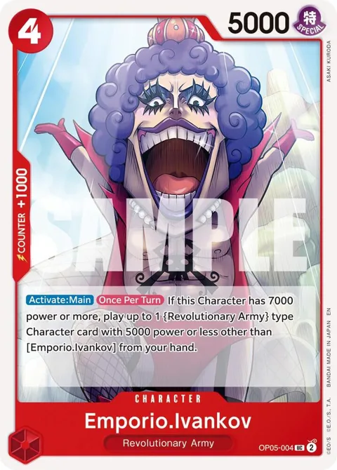 Emporio.Ivankov Reprint OP05-004 One Piece card from Premium Booster -The Best- Vol. 2