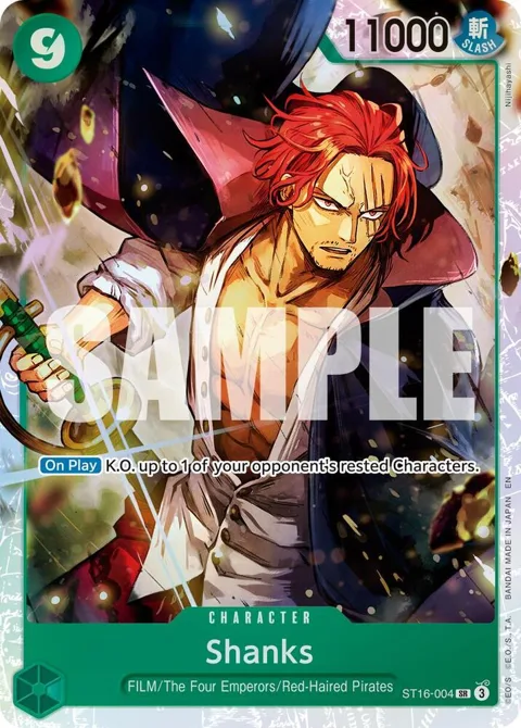 Shanks Reprint ST16-004 One Piece card from Premium Booster -The Best- Vol. 2
