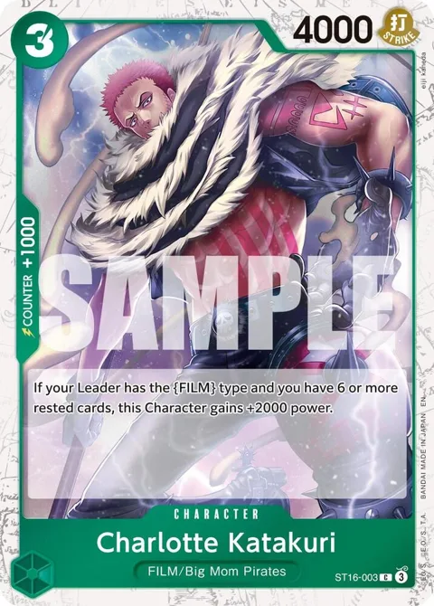 Charlotte Katakuri Pirate Foil ST16-003 One Piece card from Premium Booster -The Best- Vol. 2