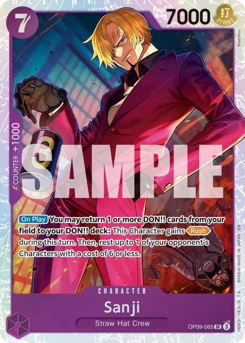 Sanji Reprint OP09-065 One Piece card from Premium Booster -The Best- Vol. 2