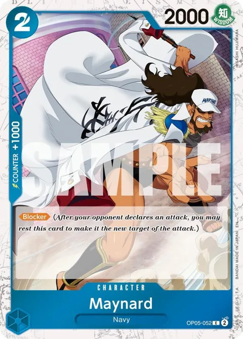 Maynard Pirate Foil OP05-052 One Piece card from Premium Booster -The Best- Vol. 2