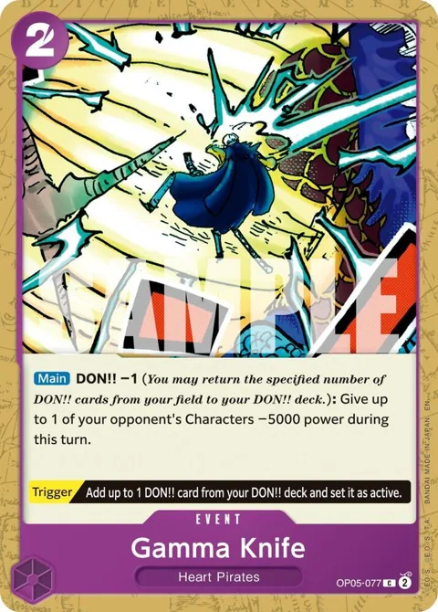 Gamma Knife Reprint OP05-077 One Piece card from Premium Booster -The Best- Vol. 2