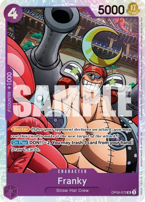 Franky Reprint OP09-072 One Piece card from Premium Booster -The Best- Vol. 2