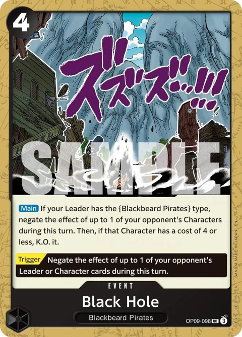 Black Hole Reprint OP09-098 One Piece card from Premium Booster -The Best- Vol. 2