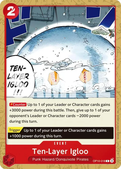 Ten-Layer Igloo Reprint OP10-018 One Piece card from Premium Booster -The Best- Vol. 2