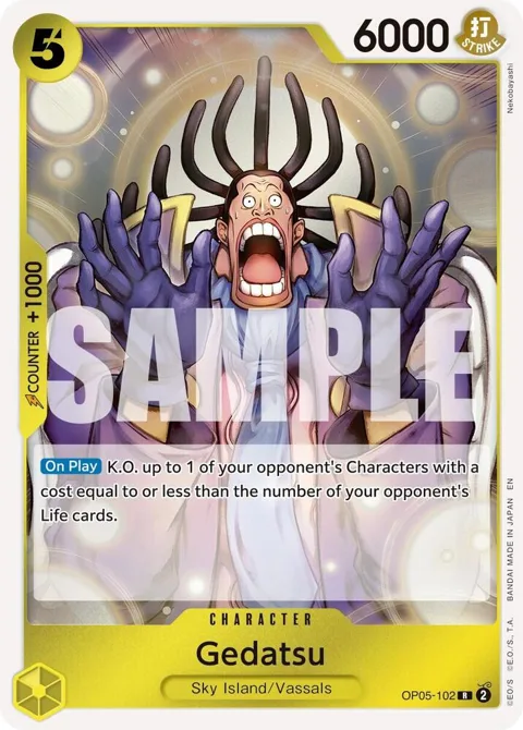 Gedatsu Reprint OP05-102 One Piece card from Premium Booster -The Best- Vol. 2