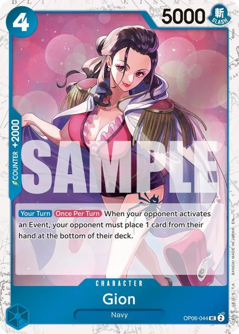 Gion Pirate Foil OP06-044 One Piece card from Premium Booster -The Best- Vol. 2