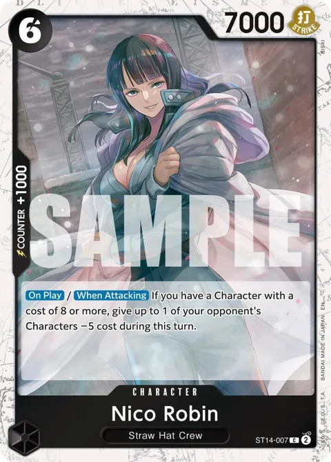 Nico Robin Pirate Foil ST14-007 One Piece card from Premium Booster -The Best- Vol. 2