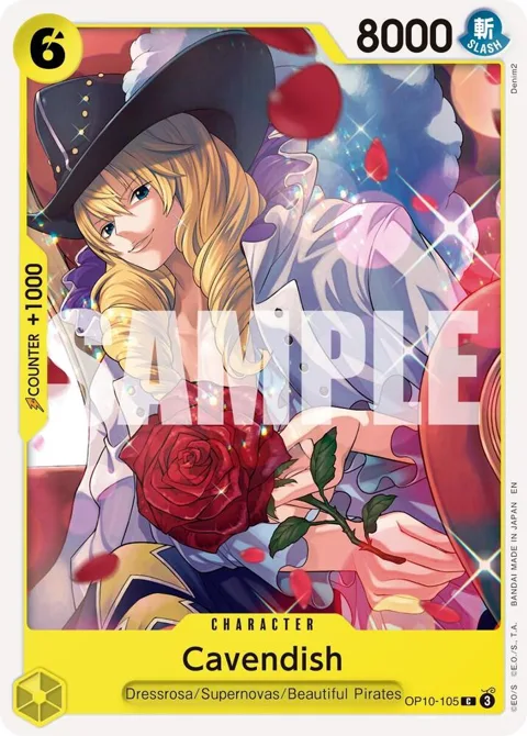 Cavendish Reprint OP10-105 One Piece card from Premium Booster -The Best- Vol. 2