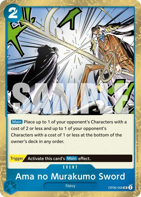 Ama no Murakumo Sword Pirate Foil OP06-056 One Piece card from Premium Booster -The Best- Vol. 2