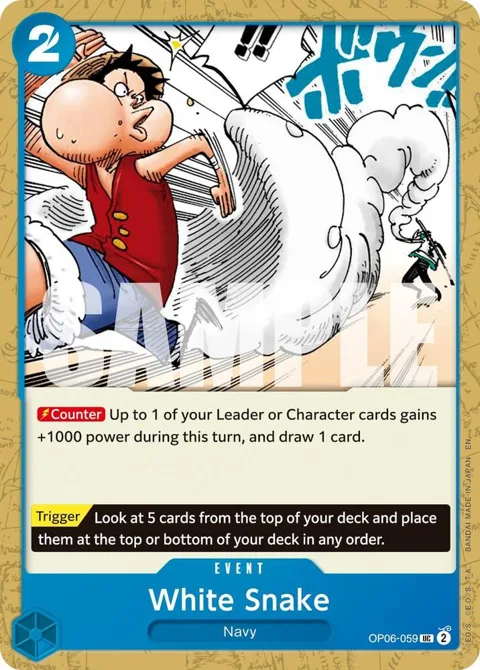 White Snake Reprint OP06-059 One Piece card from Premium Booster -The Best- Vol. 2
