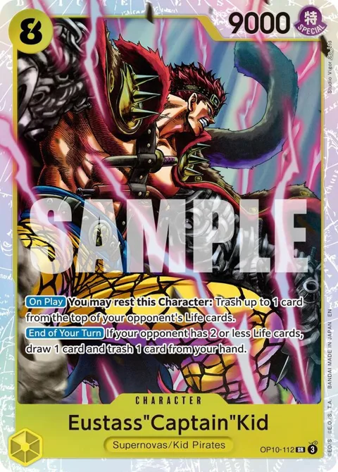 Eustass"Captain"Kid Reprint OP10-112 One Piece card from Premium Booster -The Best- Vol. 2