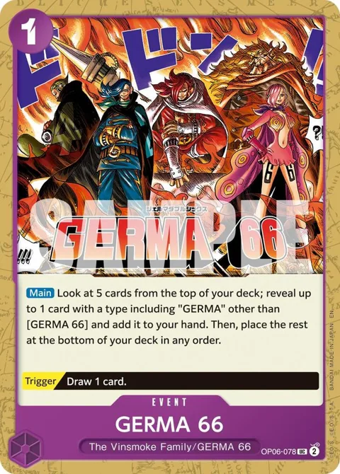 GERMA 66 Reprint OP06-078 One Piece card from Premium Booster -The Best- Vol. 2