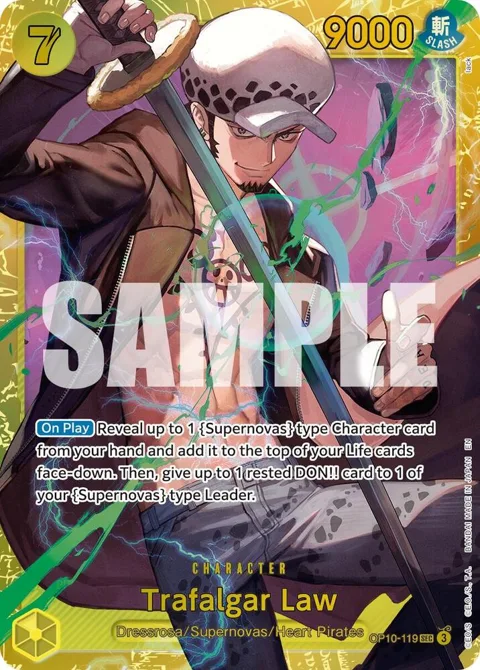 Trafalgar Law Reprint OP10-119 One Piece card from Premium Booster -The Best- Vol. 2
