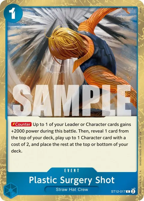 Plastic Surgery Shot Pirate Foil ST12-017 One Piece card from Premium Booster -The Best- Vol. 2