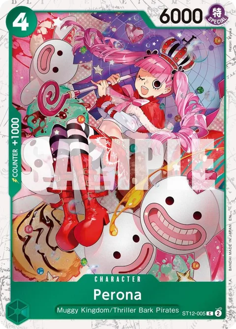 Perona Pirate Foil ST12-005 One Piece card from Premium Booster -The Best- Vol. 2