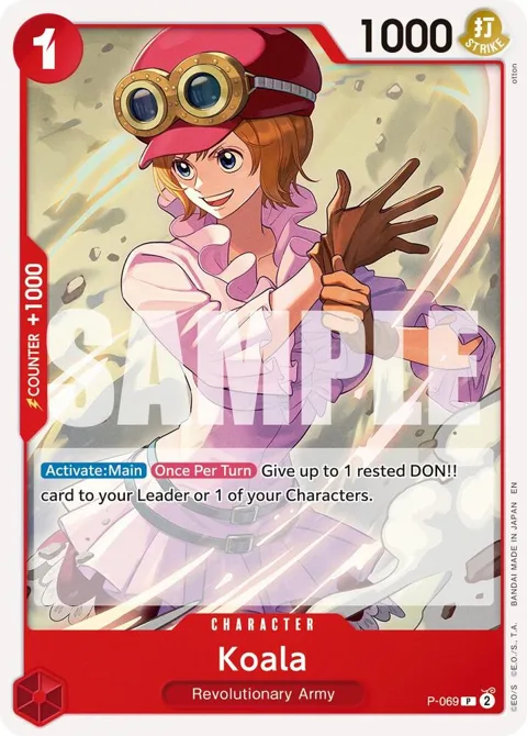 Koala Reprint P-069 One Piece card from Premium Booster -The Best- Vol. 2