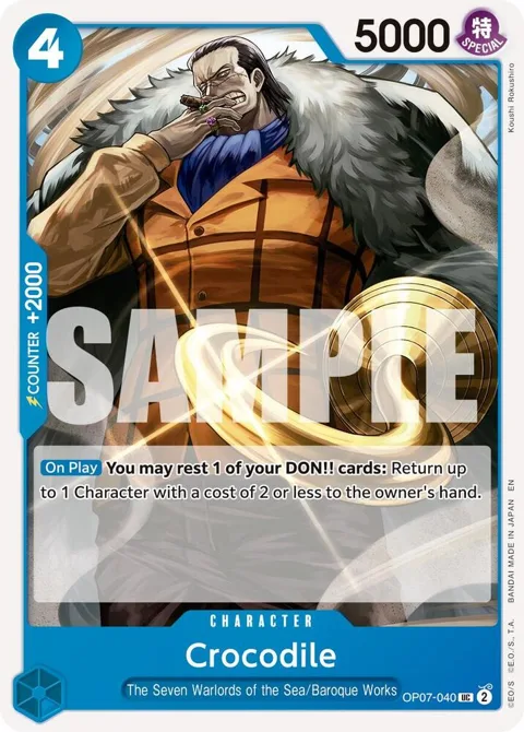 Crocodile Reprint OP07-040 One Piece card from Premium Booster -The Best- Vol. 2
