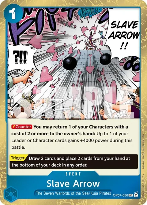 Slave Arrow Pirate Foil OP07-056 One Piece card from Premium Booster -The Best- Vol. 2